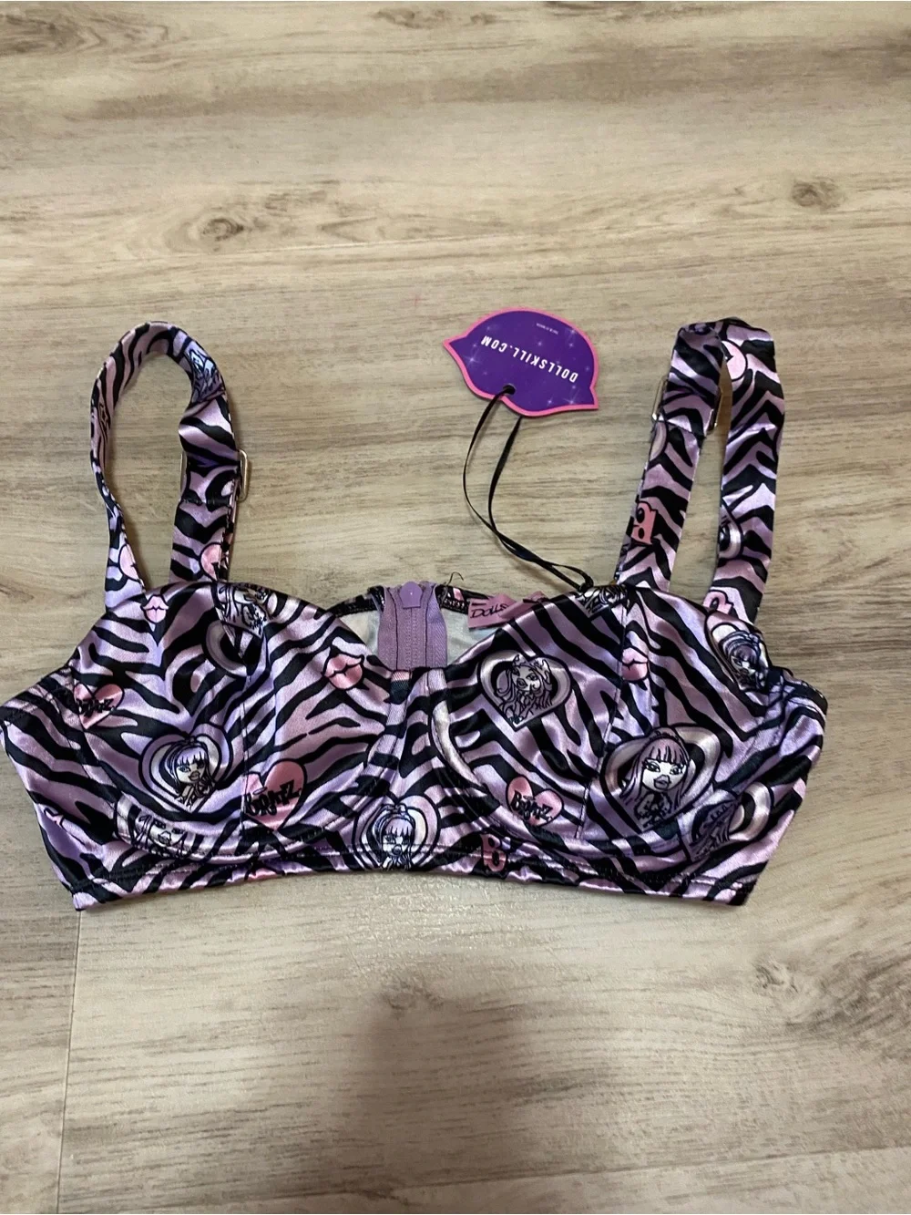 Dolls Kill x Bratz Wild at Heart Bustier Top- NWT
